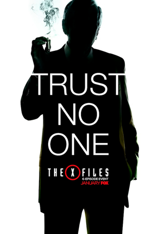 Illustration for article titled New X-Files poster features a certain man who smokes cigarettes